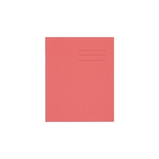 Classmates 8x6.5" Exercise Book 48 Page, 8mm Ruled With Margin, Red - Pack of 100
